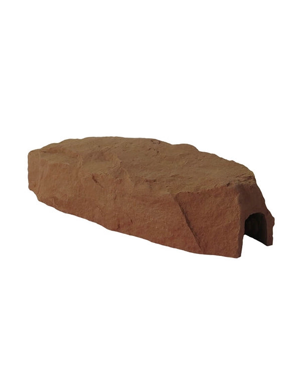Höhle Large III rot aus Mineralguss – Terrarienversteck und Sonnenplatz in realistischer Steinoptik.